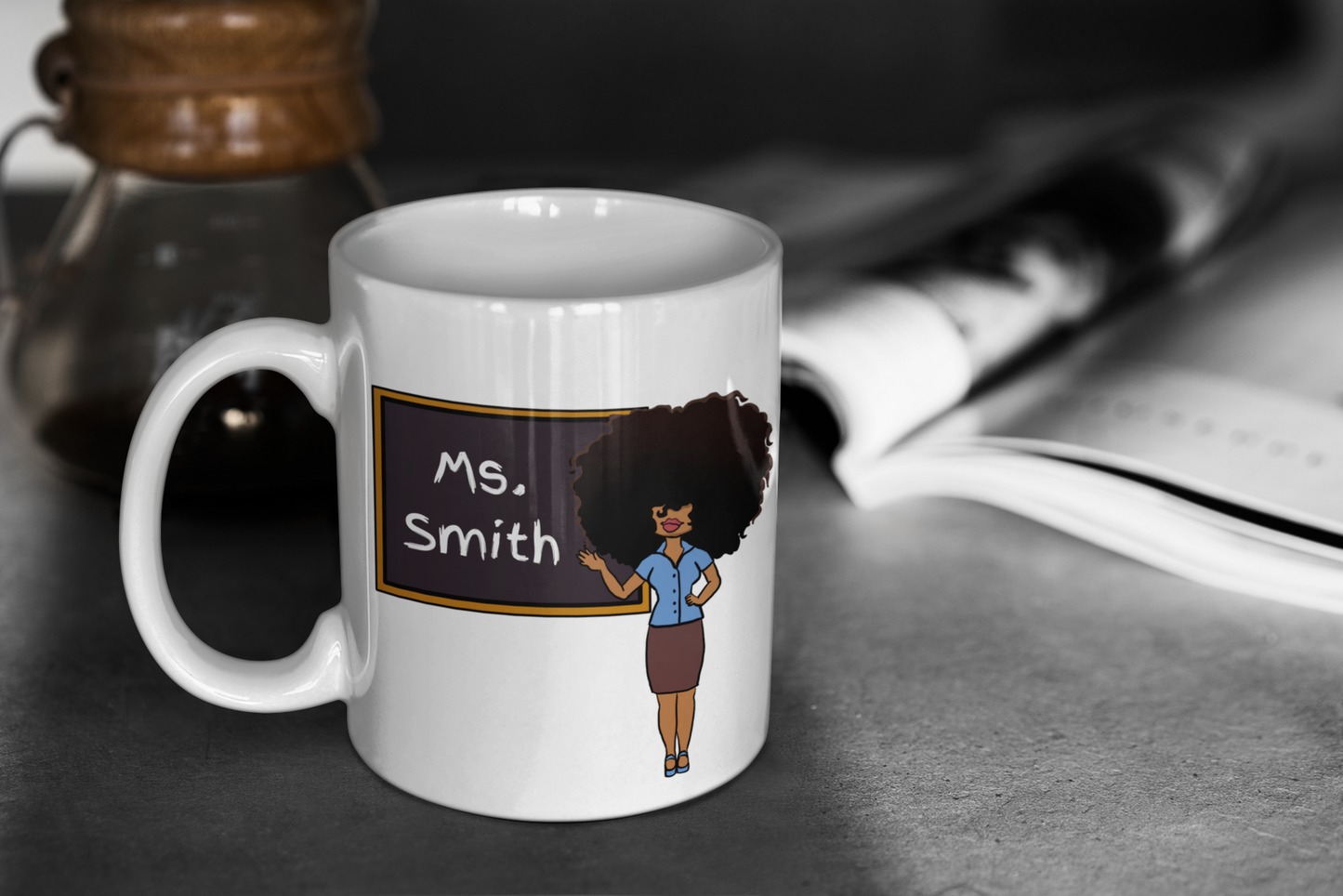 Big hair doll teacher-Coffee/Tea Mug